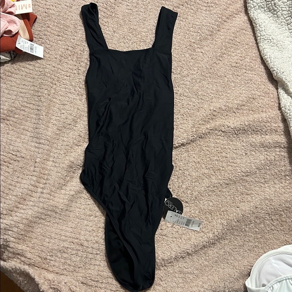 Pacsun Salero Swim Black One Piece Swimsuit